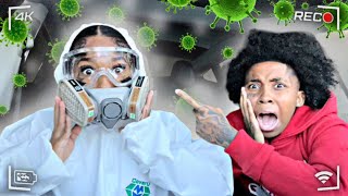 EXTREME VIRUS 🦠 IN AIR PRANK ON ANGRY GIRLFRIEND  😳  HILARIOUS [upl. by Ottie]