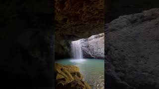 Natural Bridge Waterfall Springbrook National Park Australia [upl. by Irap]