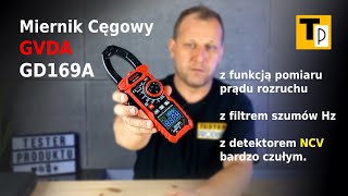 GVDA GD169A Miernik cęgowy z funkcją pomiaru prądu rozruchu i filtrem szumów wysokiej Hz [upl. by Aiciled]