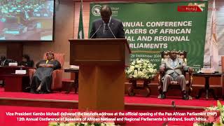 VP Mohadi delivered the keynote address at the PAP 12th Annual Conference of Speakers of Parliaments [upl. by Grosberg]