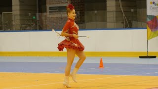 Majorettes Viva  Strzelce Wielkie  solo baton  Mazoretki  Cieszyn [upl. by Tunk]