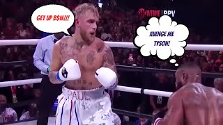 Jake Paul Monster Right Hook Vs Tyron Woodley [upl. by Yllitnahc]