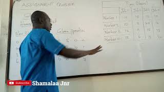 Assignment Problem by Dr Douglas K Boah Shamalaa JnrArchimedes [upl. by Giacamo]