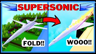 THE FASTEST PLANE 1000000mph In Build A Boat For Treasure ROBLOX [upl. by Clippard907]