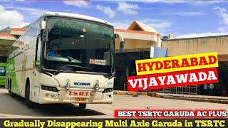 Hyderabad To Vijayawada  TSRTC Garuda Ac Plus Via Suryapet kodada Nandigama [upl. by Eelinnej]