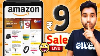 Amazon 9 rupees sale 🤩  9 rupees mein kaise shopping kare  Amazon sale  glowroad new ₹9 sale [upl. by Odericus]