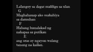 Gloc 9  Takip Silim Feat Regine VelasquezAlcasid Lyrics And Chords On Screen [upl. by Eillen]