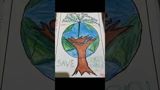 Drawing Competition for Children’s Day  child labour  save girl child childrensday drawing [upl. by Roeser]