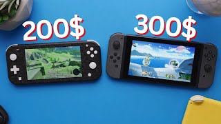 Nintendo Switch vs Switch Lite Is the 100 Difference Worth It [upl. by Usanis439]