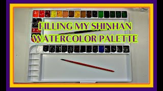 NEW WATERCOLOR PAINT PALETTE LETS FILL IT UP PAUL RUBENS WATERCOLORS [upl. by Annmaria78]