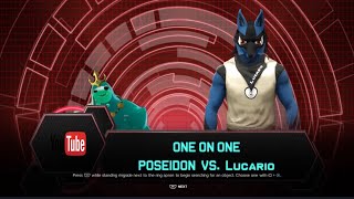 YouTube Show Poseidon vs Lucario [upl. by Rosy]