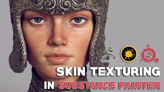 Texturing Skin in Substance Painter for Real Time Characters [upl. by Damiani641]