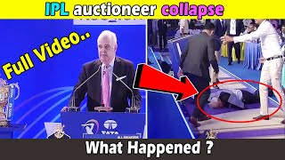 IPL auctioneer Hugh Edmeades Collaps during IPL 2022 Auction What Happened to Him full Video [upl. by Barker]