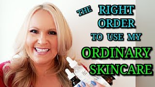 HOW TO LAYER THE ORDINARY SKINCARE Anti Aging OVER 40 [upl. by Nagy]