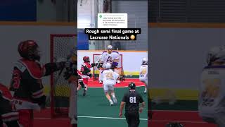 Minto Cup SemiFinals Rough Game 😬🥍 lacrosse [upl. by Anilejna401]