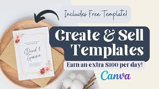 How To Create Editable Templates Using Canva  Earn 100 Per Day in Passive Income [upl. by Aicire335]