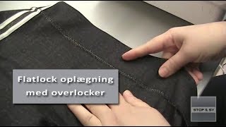 Flatlock oplægning med overlocker [upl. by Esyli]