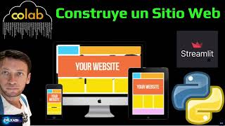 Construir un Sitio Web con Python Usando Streamlit Google Colab [upl. by Drofdarb793]