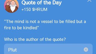 The mind is not a vessel to be filled but a fire to be kindled  Hrum Quote of the day  7 November [upl. by Lucio390]