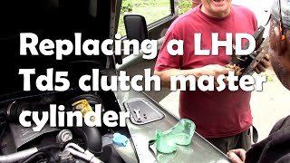 Td5 Clutch master cylinder replacement FT Curtis [upl. by Isabeau]