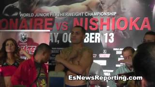 Mike Alvarado vs Brandon Rios weigh in ready for war [upl. by Gwenette]