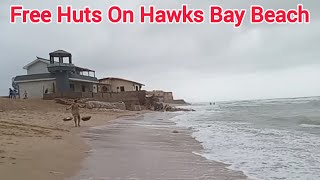 Free Huts On Hawks Bay Beach Karachi pakamazingplus [upl. by Reinhold101]