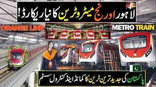 Experience Underground The Orange Line Metro Train Travel  Lahore Metro Train  Metro in Pakistan [upl. by Cirtap]