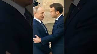 King Putin amp Macron respect🫡youtubeshorts shorts respect king macron putin france russia [upl. by Derfliw773]