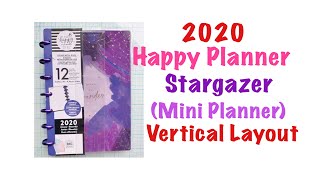 Happy Planner 2020 The Stargazer Mini Planner  Monthly Layout [upl. by Lait]