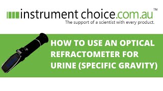 How to Use an Optical Refractometer For Urine Specific Gravity [upl. by Garreth]