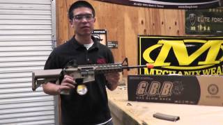 Airsoft GI Uncut  Combat Machine M4 Raider Gas Blow Back Airsoft Gun Tan [upl. by Heti]