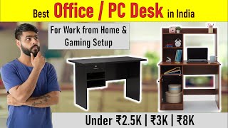 Best Office Desk on Amazon 2024  Monitor Desk  Computer Table  Work from Home Setup in India [upl. by Henrik]