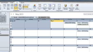 Outlook 2010 Multiple Calendar Viewing Options [upl. by Dibrin]