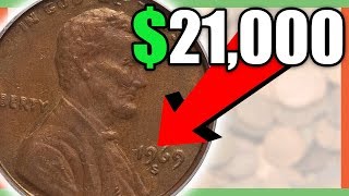 RARE PENNIES WORTH MONEY  COINS TO LOOK FOR IN POCKET CHANGE [upl. by Nosned]