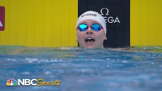 Siobhan Haughey wins womens 200m freestyle over Katie Ledecky at US Open  NBC Sports [upl. by Warner]