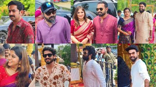 Celebrities At Aparna Das And Deepak Parambol Wedding  Full Video  Malayalam Cinema Artists [upl. by Ahsirtap]