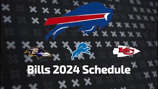 Bills 20242025 Schedule Release All Opponents for NEXT SEASON [upl. by Cissej78]