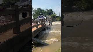 Real life fishing under dam at countryside in river fishing castnetfishing youtubeshortsshorts [upl. by Romilly]