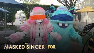 The Masked Singers Take On The Blindfold Challenge  Season 1  THE MASKED SINGER [upl. by Isacco626]