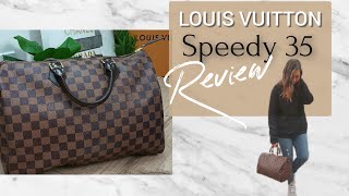 Louis Vuitton Speedy 35 review bagreview louisvuitton lvspeedy [upl. by Ahearn]