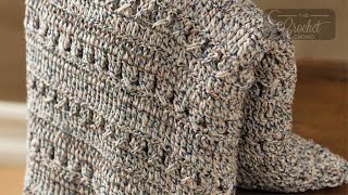 Easy Crochet Texture Throw Pattern  EASY  The Crochet Crowd [upl. by Chilt]