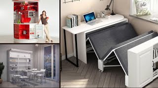 15 COOLEST Space Saving Furniture  Murphy Bed Ideas For Tiny Space [upl. by Akinyt693]