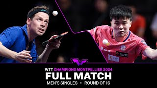 FULL MATCH  Jonathan Groth vs Lin YunJu  MS R16  WTTMontpellier 2024 [upl. by Tiny]