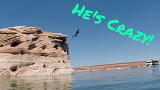 THIS 7 YEAR OLD KID JUMPED OFF OF AN INSANE CLIFF [upl. by Ogait]