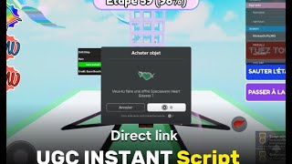 UGC script  INSTANT UGC Roblox  SCRIPTS PCMOBILE [upl. by Sokem561]