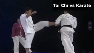 Tai Chi vs Karate Kyokushin Enshin [upl. by Tnomal685]