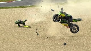 MotoGP™ Mugello 2014  Biggest crashes [upl. by Manard]