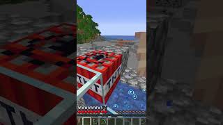 my new tnt dripstone cannon part 3 gone wrong SHORTS MINECRFT [upl. by Quinby]