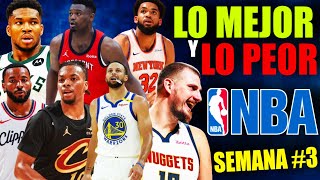 Cavs🔥 Nuggets y Clippers 🤯 Warriors LIDERES💥 Bucks y 76ers🚨 PelS💔 LO MEJOR Y LO PEOR NBA SEMANA 3 [upl. by Nosna990]