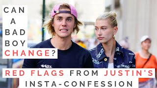 RED FLAGS FROM JUSTIN BIEBERS INSTAGRAM CONFESSION Can A Bad Guy Really Change  Shallon Lester [upl. by Notsew]